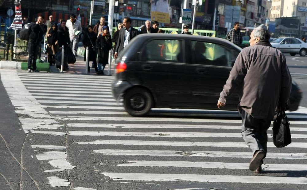 سهم معابر درون شهری در فوت عابران در تصادفات