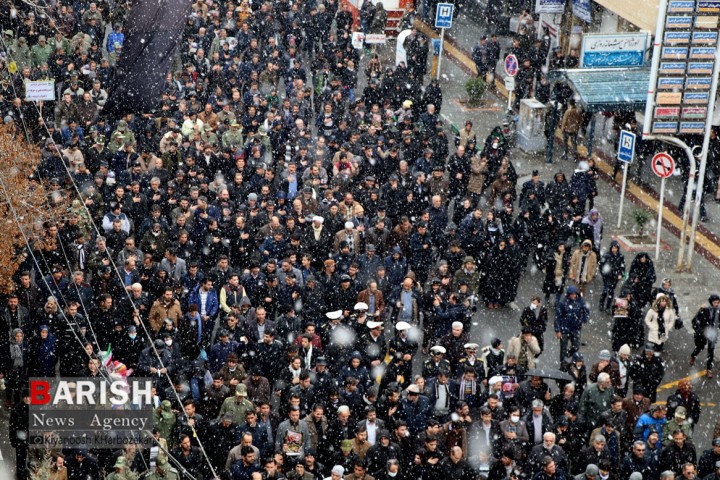 عزاداری خودجوش مردم ارومیه بمناسبت شهادت سردار دلها