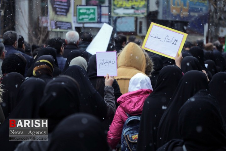 عزاداری خودجوش مردم ارومیه بمناسبت شهادت سردار دلها