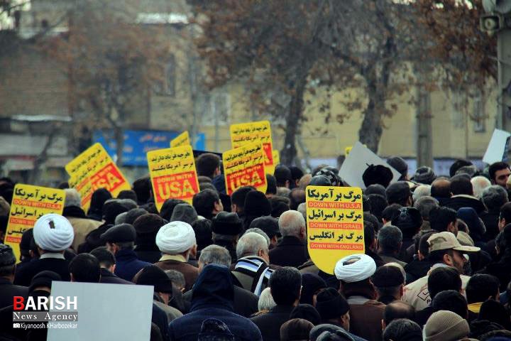 راهپیمایی مردم ارومیه در حمایت از اقتدار نظام جمهوری اسلامی