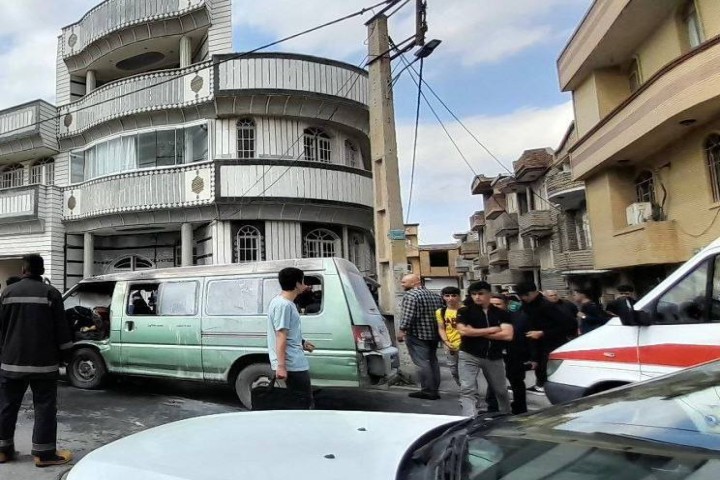 آتش سوزی سرویس مدرسه در ارومیه ۹ مصدوم برجای گذاشت