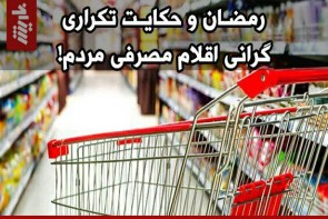 رمضان و حکایت تکراری گرانی اقلام مصرفی مردم!